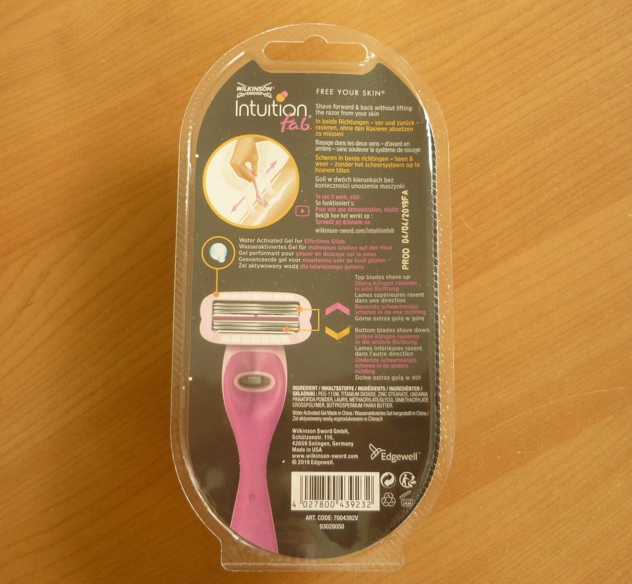 Wilkinson Sword Intuition sistema de barbear fab lâmina de barbear – photo 3